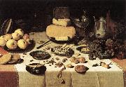 DIJCK, Floris Claesz van Laid Table dgh china oil painting reproduction